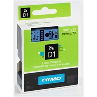 Dymo D1 Labeltape - 19mm x 7 m. - mange farver